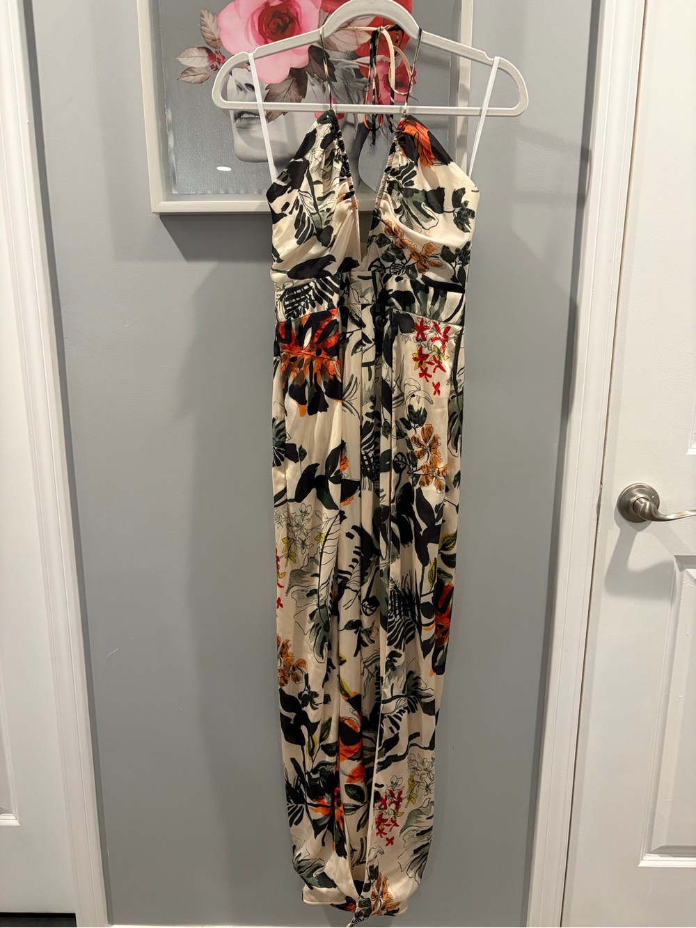 Sold Out Anthropologie Katie May Never Cross Tropical Jumpsuit Halter Size Small - Picture 9 of 15